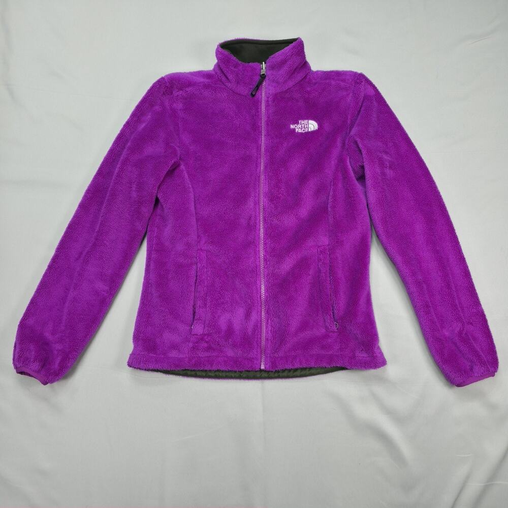 The North Face Womens XS Osito Fleece Jacket Fuchsia Purple Full Zip Plush